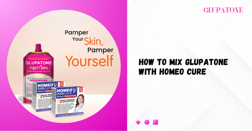 How to Mix Glupatone with Homeo Cure