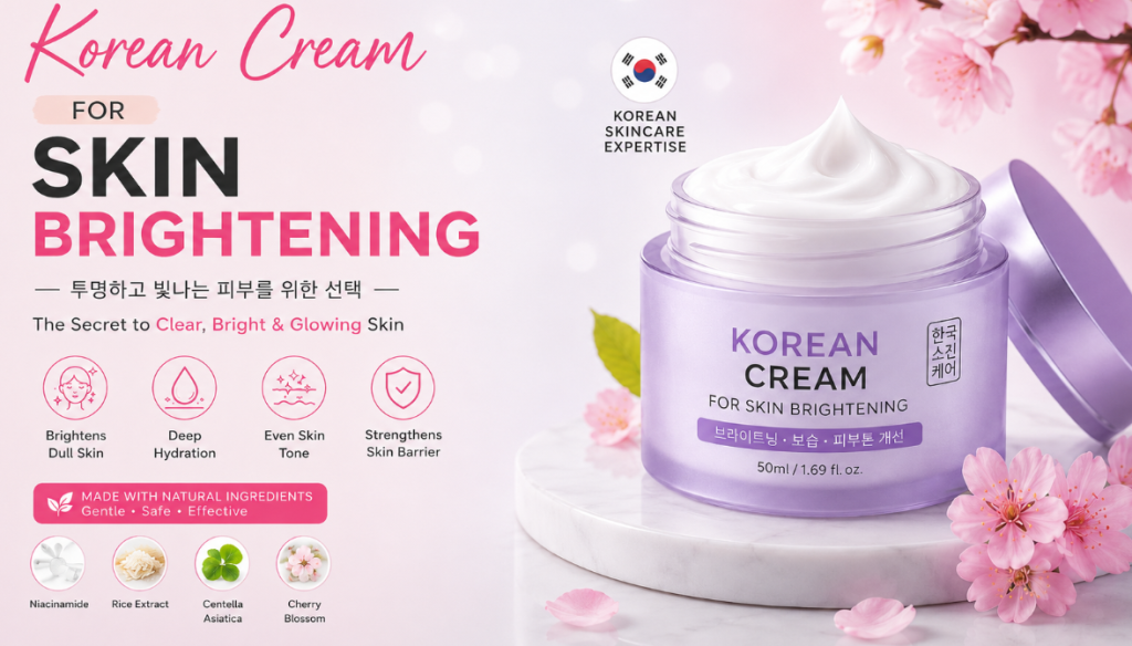 Korean face cream for dull and uneven-looking skin