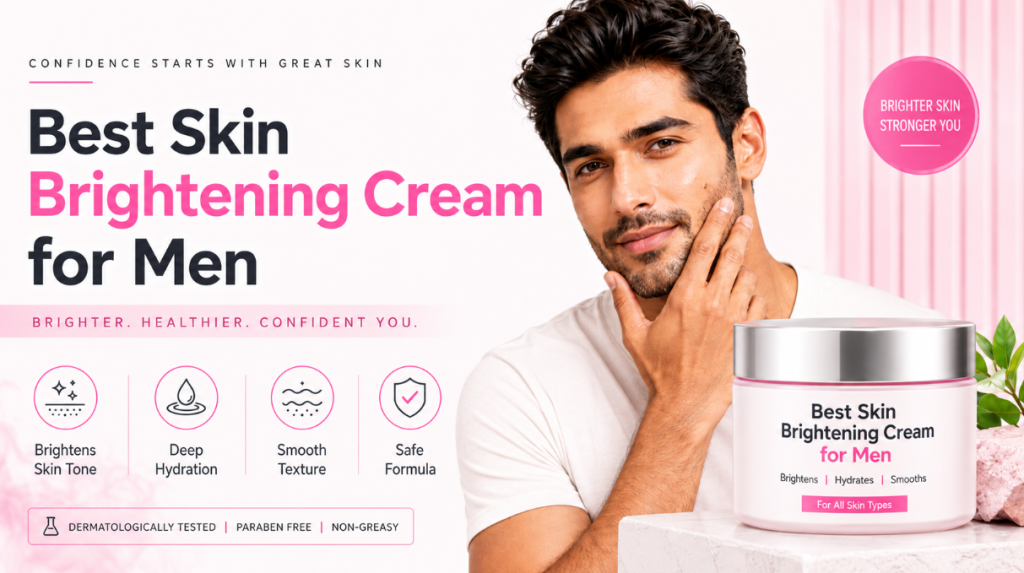 Men’s brightening face cream for dull and uneven skin tone