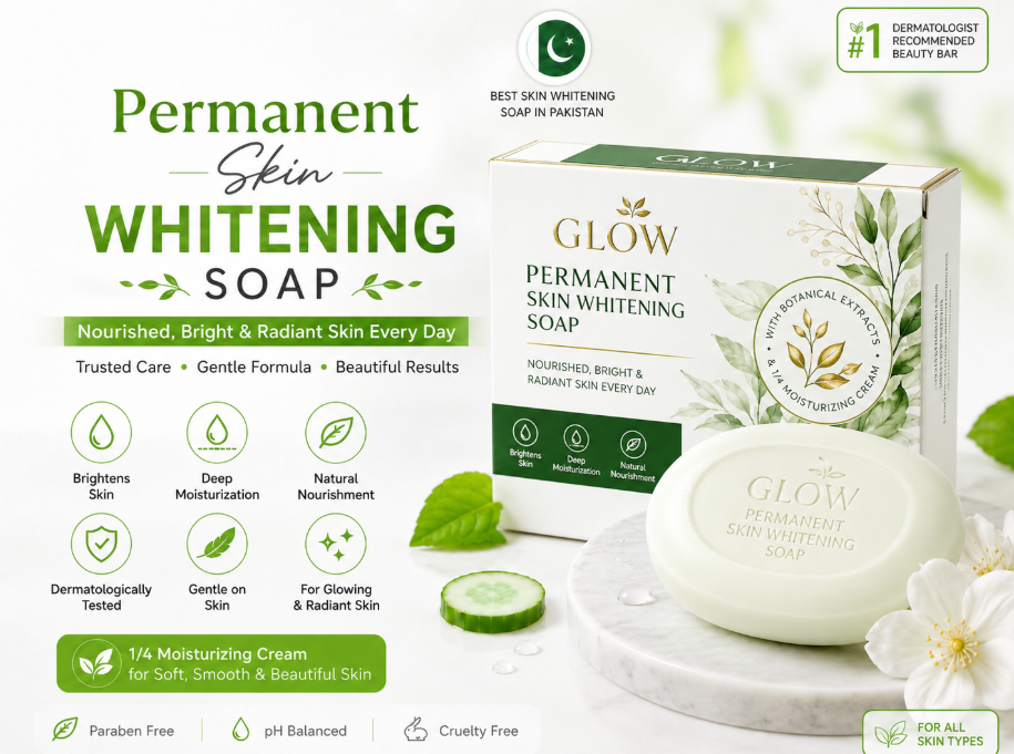 Gentle brightening soap for fresher and cleaner-looking skin